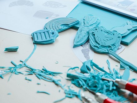 DIY Stempel Schnitzen