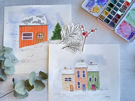 Dein Jahr in Aquarell Winter