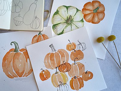 Dein Jahr in Aquarell BEYOND Herbst